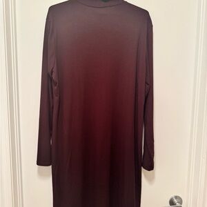 H&M Deep Burgundy Long Sleeve Dress